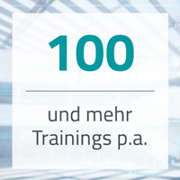 über 100 Trainings pro Jahr