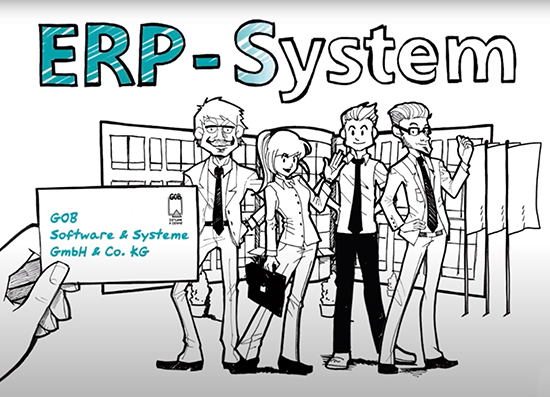ERP-System Screenshot aus Video
