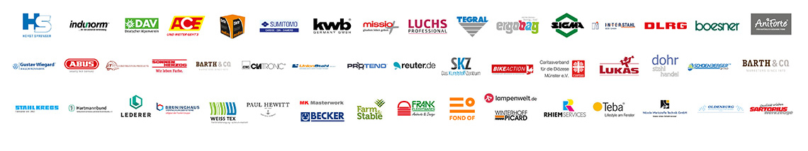 Auswahl an Referenzkunden-Logos der GOB